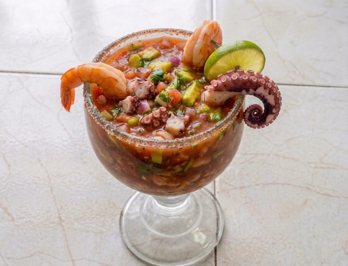 Cóctel Camarón y Pulpo Grande